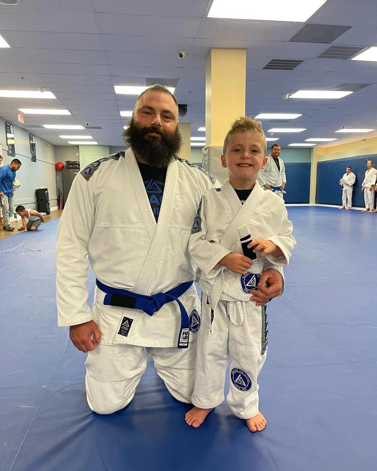 A belt promotion at Gracie Martial Arts