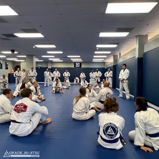 Inside the Gracie Martial Arts training facility in Stuart, FL