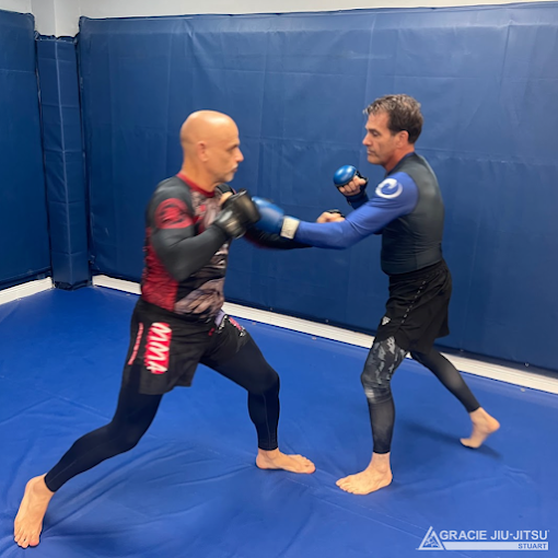 Adults training Brazilian Jiu Jitsu at Gracie Martial Arts
